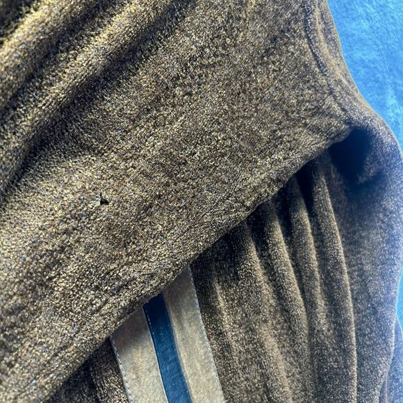 Vintage Saxony Sweater Mens Large Rust Brown Textured Mock Neck Rare Exclusive - Picture 14 of 16